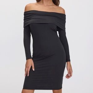 NWT XL Long-Sleeve Off-the-Shoulder Bodycon Dress
